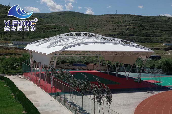 籃球場膜結(jié)構(gòu)頂棚