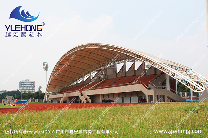 學(xué)校操場膜結(jié)構(gòu)看臺(tái)視頻